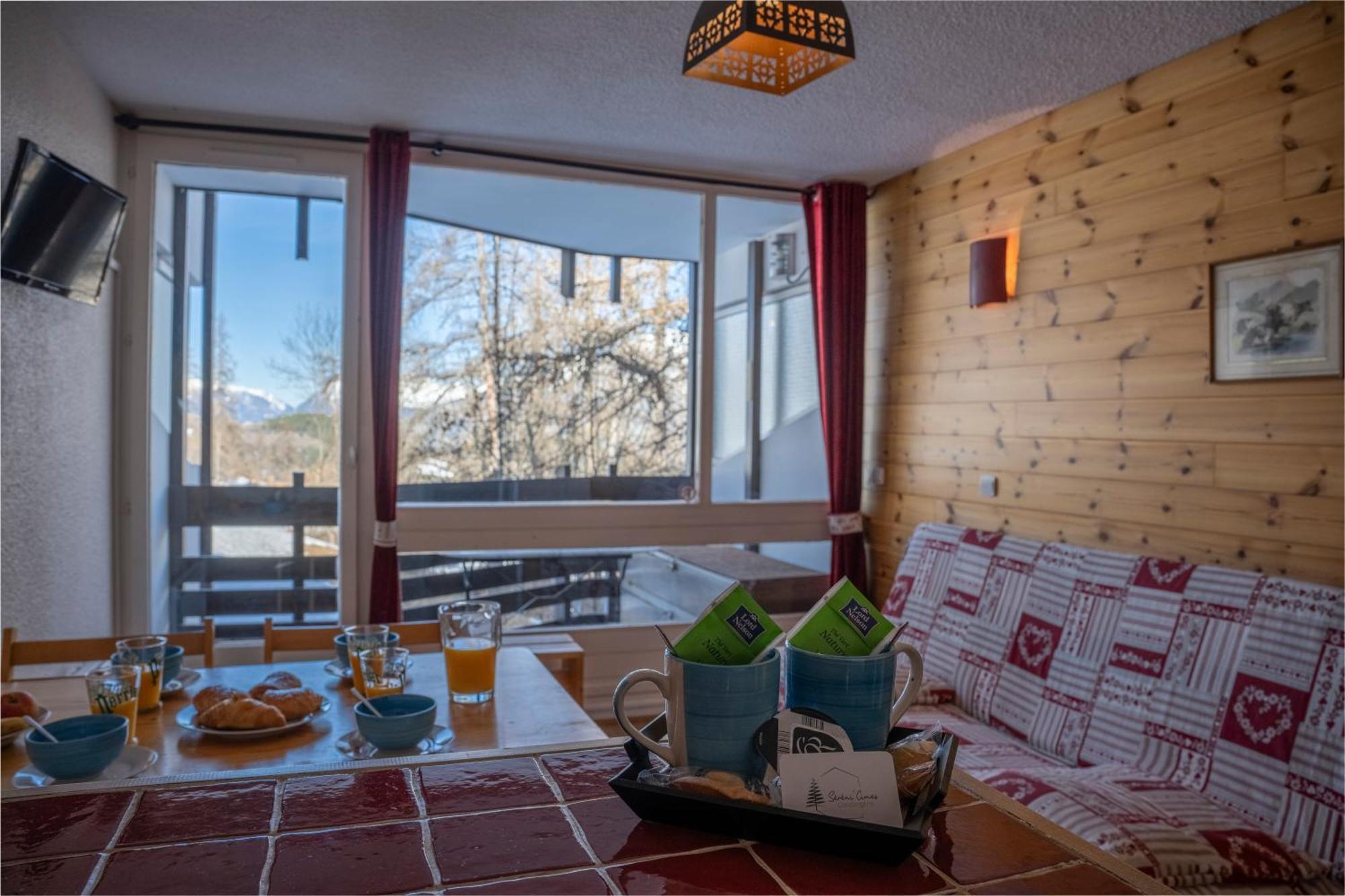 Appartement Doux Crepuscule - Au Bord Des Pistes - Parking à Enchastrayes Extérieur photo