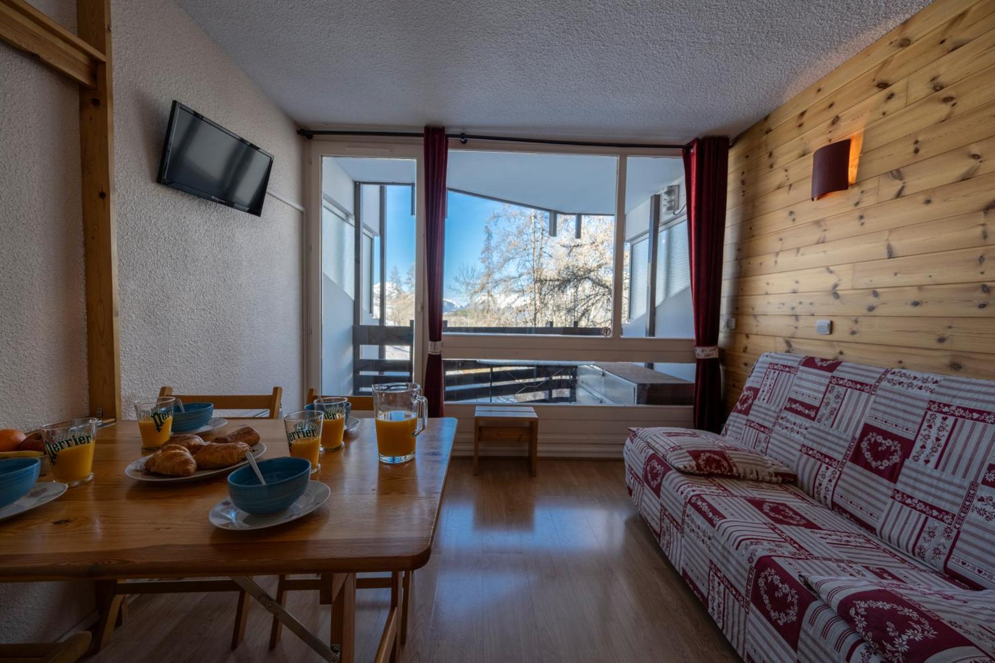 Appartement Doux Crepuscule - Au Bord Des Pistes - Parking à Enchastrayes Extérieur photo